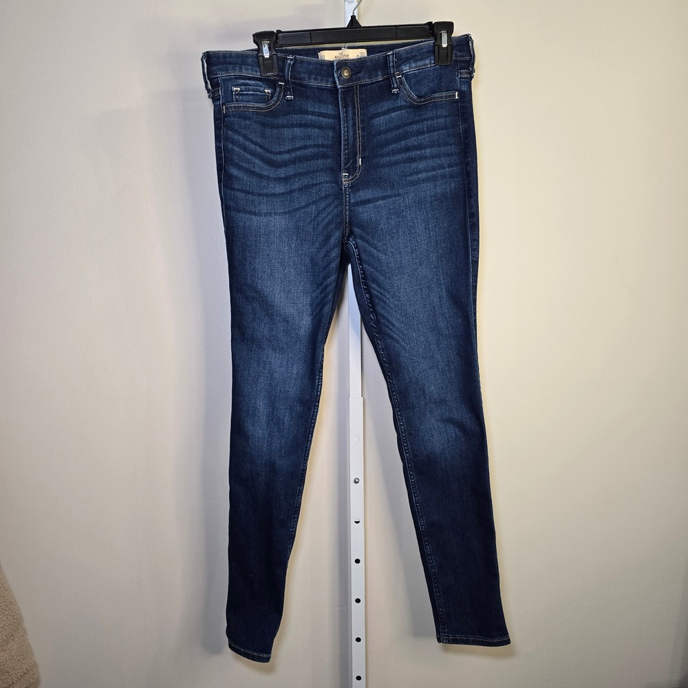 Hollister Super Skinny High Rise Dark Wash Jeans Womens 11R